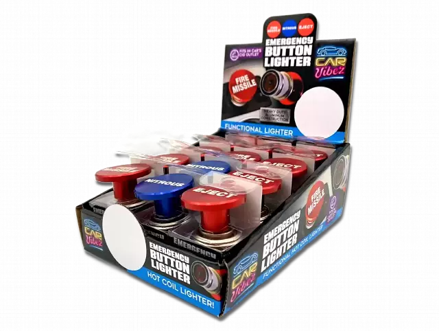 Electric Coil Button Lighter - 12 Pieces Per Retail Ready Display 23577