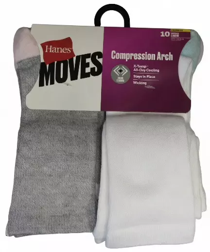 #6-H-1932 Women’s Crew Socks – $5.00 Per 10 Pair Pack (7 Packs)