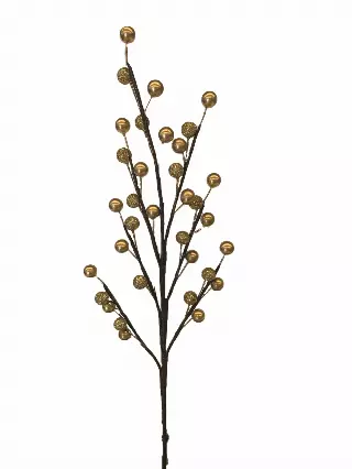PPX5029Gold – 18”muted/Sparkle combination Berry spray x35- Min 1 dz – Case pk 60 dz