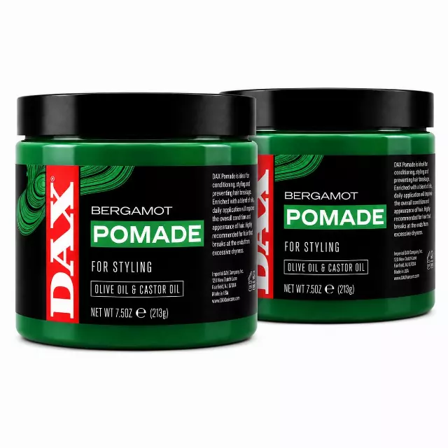 DAX Pomade  For Hair Styling, Conditioning, Moisture, & Strength, 7.5 Oz, 2 Pack