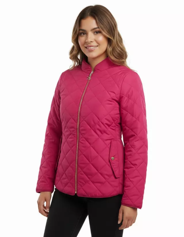 Ladies Jacket with Sherpa Lining — Fuchsia / S-M-L-XL