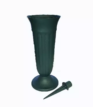 PL303G – 9.75” Plastic memorial cone w/4” opening (PK60)-“case” Case 60 pcs