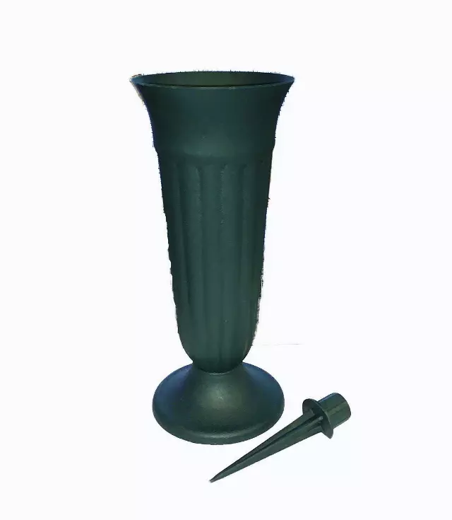 PL303G – 9.75” Plastic memorial cone w/4” opening (PK60)-“case” Case 60 pcs