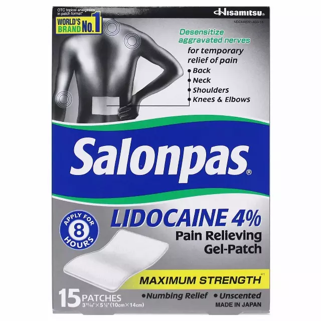 Salonpas Lidocaine Gel-Patch (15 ct.)