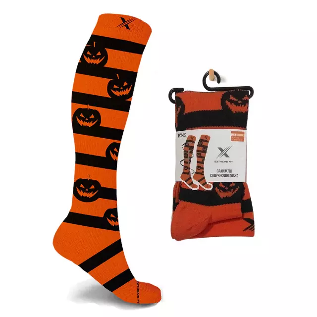 HALLOWEEN COMPRESSION SOCKS — Small/Medium · SKU XX-PUM-M