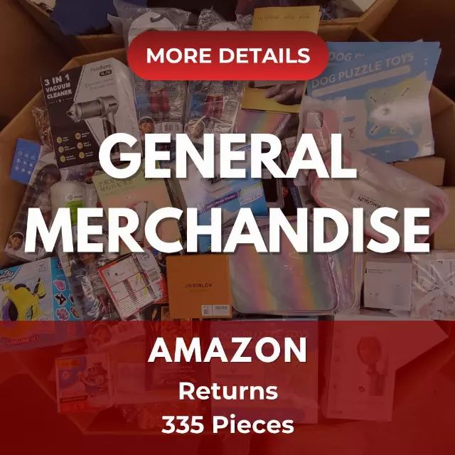 Amazon General Merchandise | Assorted Men's, Women's, Kid's General Merchandise | Returns | 335 Pieces | Pallet #PA-616