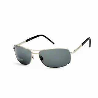 Sleek Polarized Sport Aviators with Lightweight Metal Frame and Rectangular Lenses SS8070-PL
