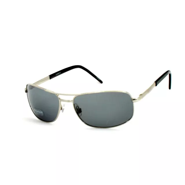 Sleek Polarized Sport Aviators with Lightweight Metal Frame and Rectangular Lenses SS8070-PL