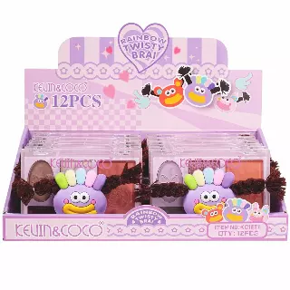 Kevin & Coco Rainbow Twisty Brai Purple - Wholesale Display 12 Units (KC1521)