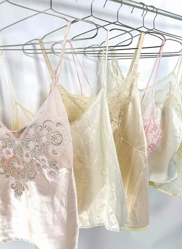 Vintage & Modern Satin Cami Mix Of 20