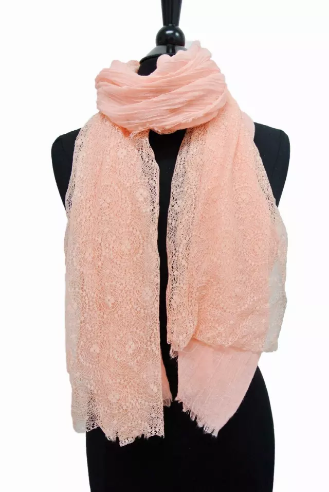 21509 Spring Lace Scarf — Pink