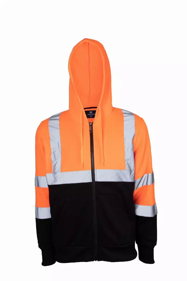 Men's Reflective Detail Jacket-Style #MFJ167X-PLUS SIZE-$12.00/Unit- PLEASE SEE DESCRIPTION — Safety Orange