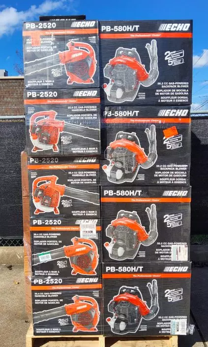 Echo lawn equipment pallet · untested returns