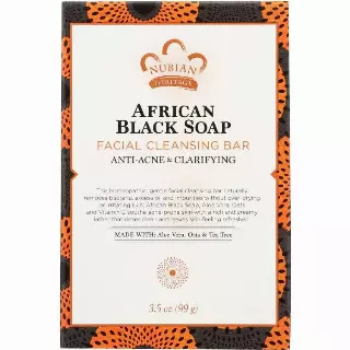 WHOLESALE NUBIAN HERITAGE AFRICAN BLACK SOAP FACIAL CLEANSING BAR 3.5 OZ - 48 PIECE LOT