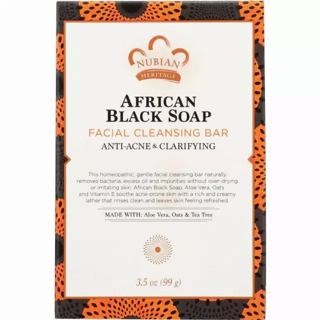 WHOLESALE NUBIAN HERITAGE AFRICAN BLACK SOAP FACIAL CLEANSING BAR 3.5 OZ - 48 PIECE LOT