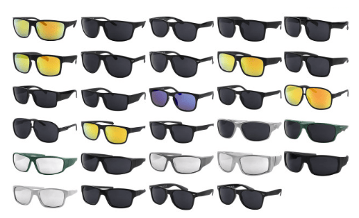 #3-M-ASST Men’s Assortment Sunglasses $2.30 each (36 Pair)