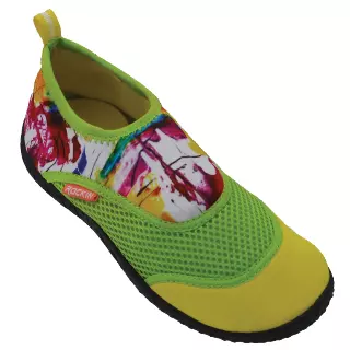 Aqua Neon Splash Aqua Socks