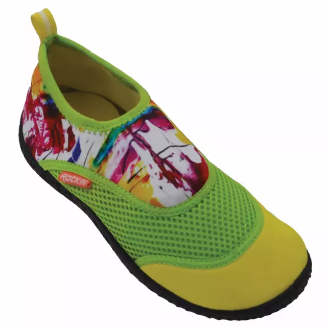 Aqua Neon Splash Aqua Socks