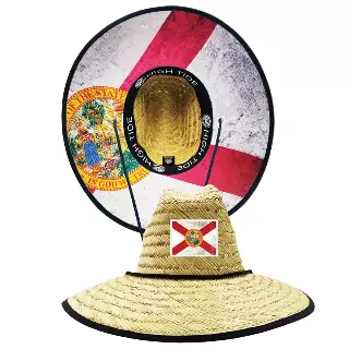 HIGH TIDE FLORIDA FLAG YOUTH STRAW HAT