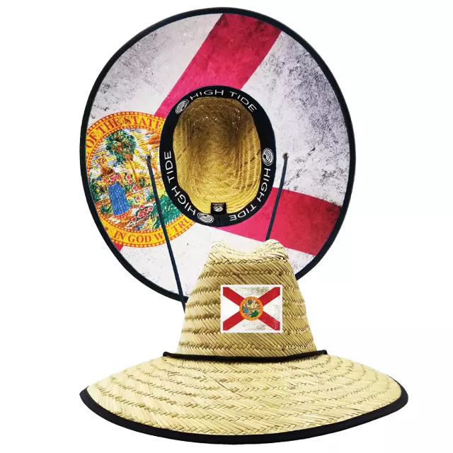 HIGH TIDE FLORIDA FLAG YOUTH STRAW HAT