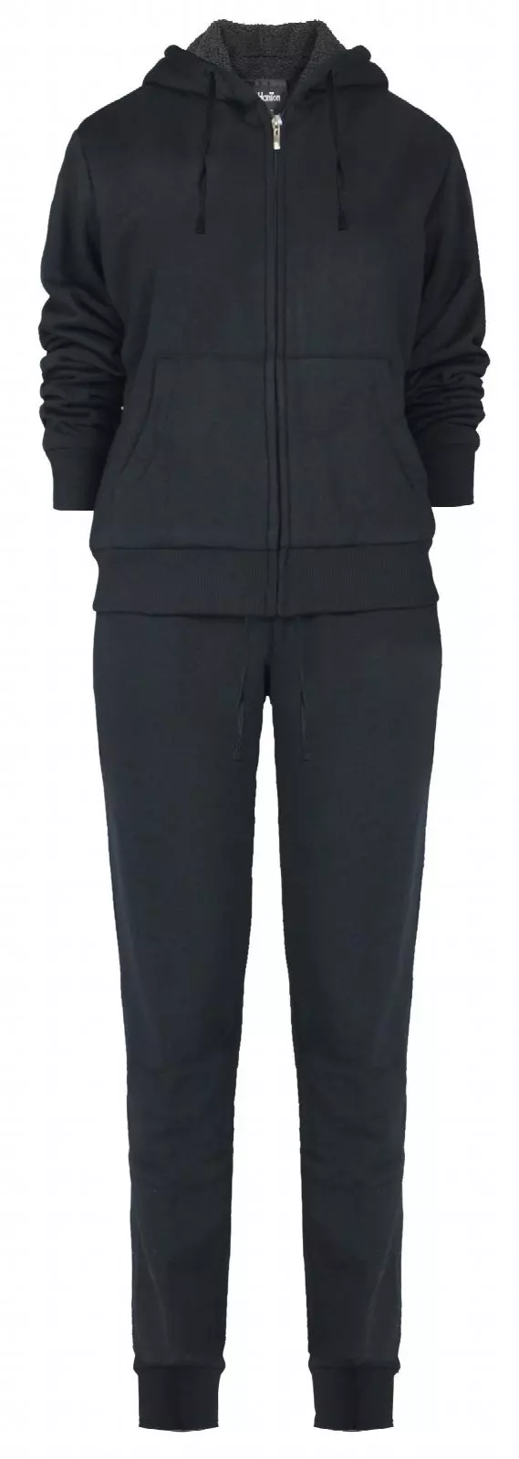 Women's sweatshirt and sweatpants 2PC set-Plus Size- Style #LJS100X- $14.90/Unit - PLEASE SEE DESCRIPTION — Black