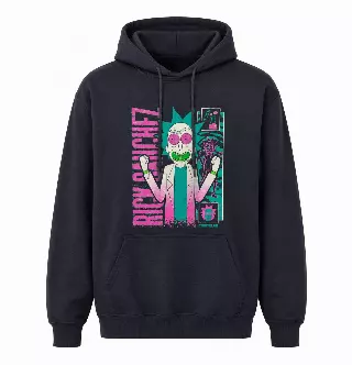 RICK AND MORTY RICK SANCHEZ HOODIE BLACK