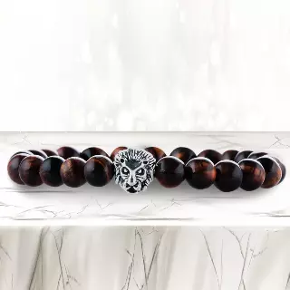 Agate Stone Diffuser Bracelet — Brown