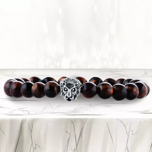 Agate Stone Diffuser Bracelet — Brown