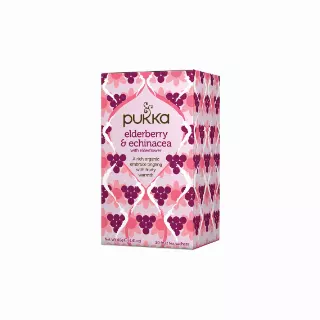 Pukka TB Organic Elderberry Echinacea 4p 20ct