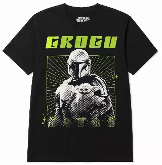 DISNEY STAR WARS MANDO T-SHIRT BLACK