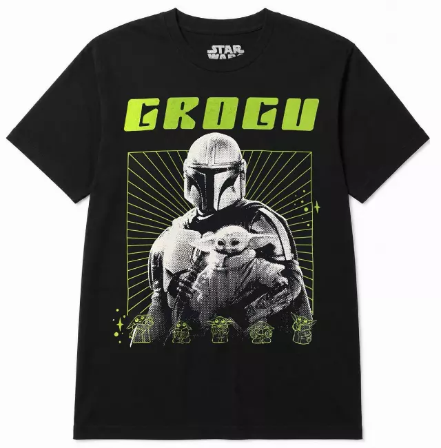 DISNEY STAR WARS MANDO T-SHIRT BLACK