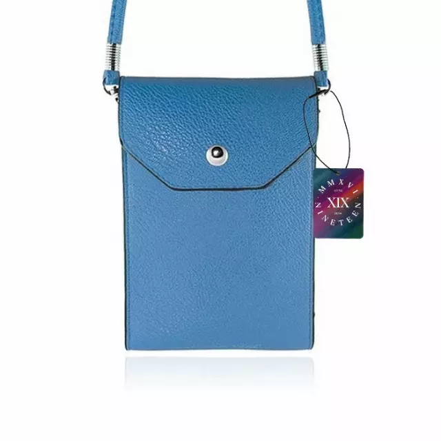 Crossbody Cell Phone Bag — Blue