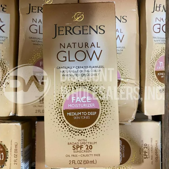Jergens Natural Glow Face SPF 20 Medium/Deep · 200 units · sold as is