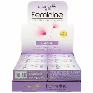 Simply Bella Feminine Intimate Cleansing Soap - Wholesale Display 12 Units (SIM010)