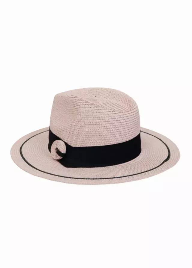 Magid Straw Floppy Hat — Blush · SKU HA-1525S-BLUSH