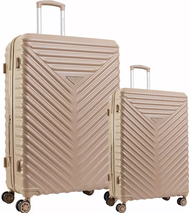 Max Studio The Auckland ABS 2-Piece Hard-Sided Luggage Set — 269-TIMELESS TAUPE