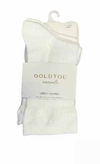 #6-GT-2752441 Women’s ‘Gold Toe’ Midi Crew Socks – $3.90 Per 6 Pair Pack (12 Packs)