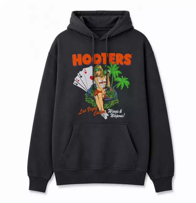 HOOTERS LAS VEGAS HOODIE BLACK