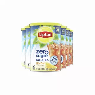 Lipton Zero Sugar Lemon Iced Tea Mix – 6 Pack, 28 QT