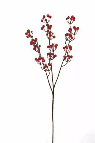 PLX3998RD – 23” Red plastic berry spray x3 stems (ea)- Min 6 pcs- Case Pk 180