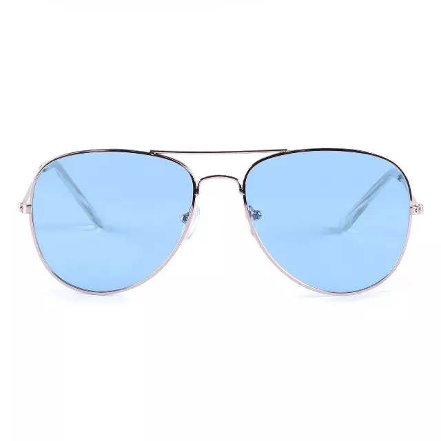 Vintage Style Metal Frame Aviators with Pastel Tinted Lenses in Multiple Colors J0894-Light