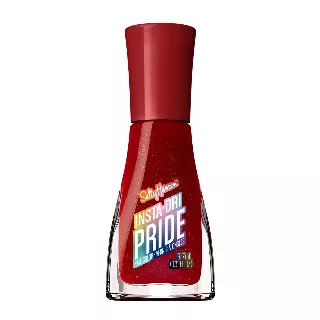 Sally Hansen Insta-Dri Pride Nail Polish | Quick Dry, Long Lasting, Streak-Free Shine | Opaque, Glossy | 769 Tot-ALLY Red | Bright Candy Red Nail Color
