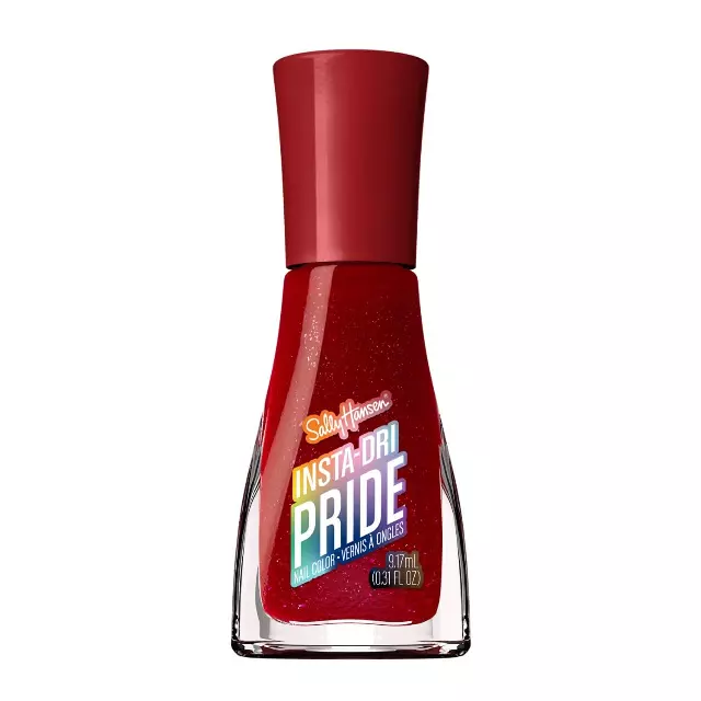 Sally Hansen Insta-Dri Pride Nail Polish | Quick Dry, Long Lasting, Streak-Free Shine | Opaque, Glossy | 769 Tot-ALLY Red | Bright Candy Red Nail Color