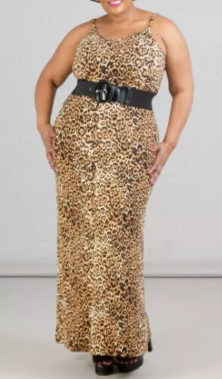 20060 - ON SALE!! Spaghetti Strap Animal Print Dress - One Size (3-PCS PRE-PACK)($10 Each)