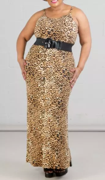 20060 - ON SALE!! Spaghetti Strap Animal Print Dress - One Size (3-PCS PRE-PACK)($10 Each)