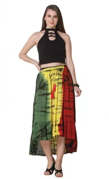 AT-73637 - Rasta Tye Dye Skirt (3/pk) - Free Size - $8.00 Each
