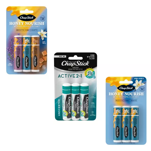 ChapStick lip care lot · 160 units · shelf-pull