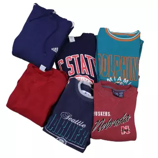 CREWNECKS AND HOODIES BUNDLE (5 pcs Mixed Size)