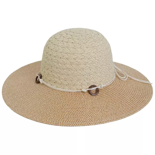Magid Straw Bow Floppy Hat — NATURAL