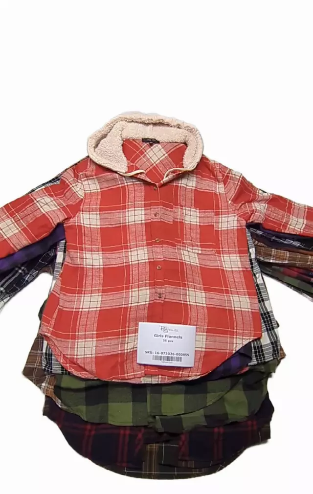 Girls Flannels 35 pcs
